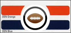 Denver Broncos color scheme